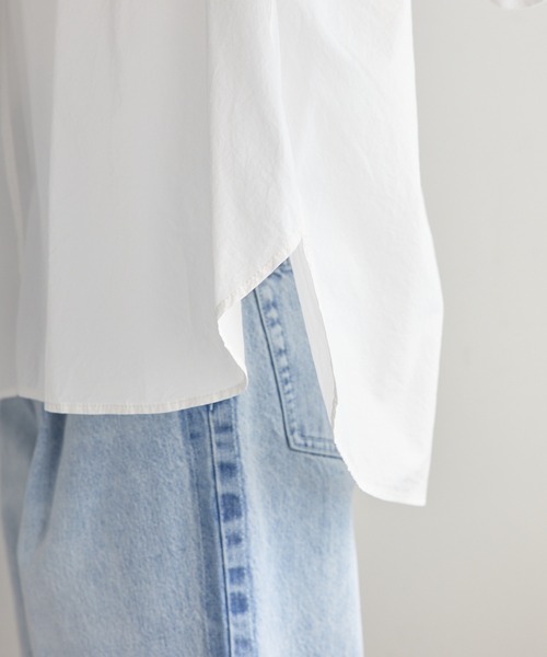 PUAL CE CIN（ピュアルセシン）の「タイプライタースキッパーブラウス（シャツ/ブラウス・レディース・グレイッシュベージュ/オフホワイト・FREE）」の20枚目の写真