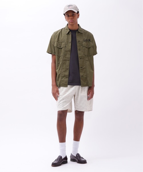 AVIREX（アヴィレックス）の「NAVAL FATIGUE SHIRT / ネイバル ファティーグ シャツ / AVIREX / アヴィレックス（シャツ/ブラウス・メンズ・アイボリー/オリーブ/ネイビー・MEDIUM/LARGE/X-LARGE/XX-LARGE/M/L/2XL/XL）」の6枚目の写真