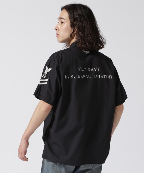 AVIREX（アヴィレックス）の「NAVAL FATIGUE SHIRT / ネイバル ファティーグ シャツ / AVIREX / アヴィレックス（シャツ/ブラウス・メンズ・アイボリー/オリーブ/ネイビー・MEDIUM/LARGE/X-LARGE/XX-LARGE/M/L/2XL/XL）」の15枚目の写真