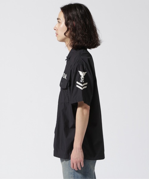 AVIREX（アヴィレックス）の「NAVAL FATIGUE SHIRT / ネイバル ファティーグ シャツ / AVIREX / アヴィレックス（シャツ/ブラウス・メンズ・アイボリー/オリーブ/ネイビー・MEDIUM/LARGE/X-LARGE/XX-LARGE/M/L/2XL/XL）」の19枚目の写真