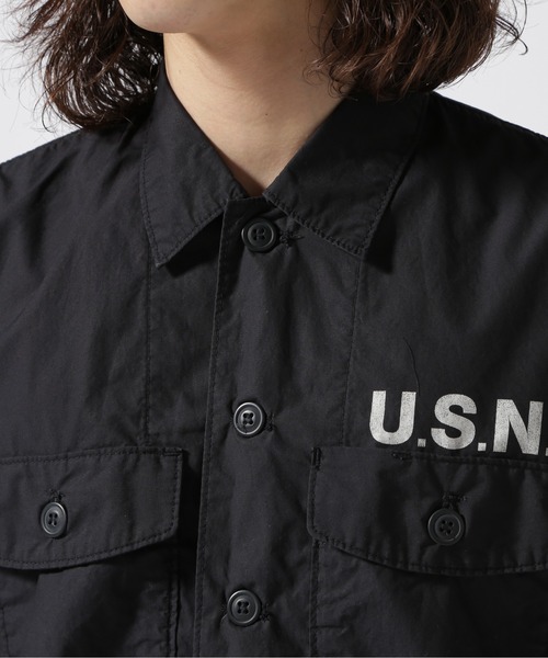 AVIREX（アヴィレックス）の「NAVAL FATIGUE SHIRT / ネイバル ファティーグ シャツ / AVIREX / アヴィレックス（シャツ/ブラウス・メンズ・アイボリー/オリーブ/ネイビー・MEDIUM/LARGE/X-LARGE/XX-LARGE/M/L/2XL/XL）」の21枚目の写真