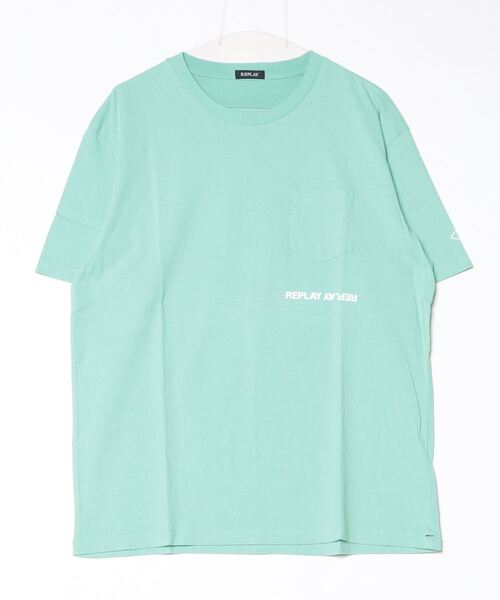 REPLAY(リプレイ)の「ヘビーコットンジャージープリント Tシャツ(Tシャツ/カットソー・メンズ・ダークブラック/ライラック/インディゴブルー/レッド/ミント・MEDIUM/LARGE/X-LARGE/SMALL)」の3枚目の写真