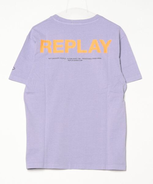 REPLAY(リプレイ)の「ヘビーコットンジャージープリント Tシャツ(Tシャツ/カットソー・メンズ・ダークブラック/ライラック/インディゴブルー/レッド/ミント・MEDIUM/LARGE/X-LARGE/SMALL)」の11枚目の写真