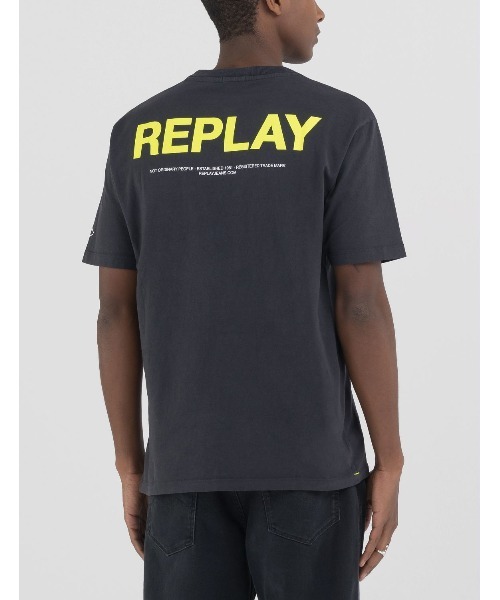 REPLAY(リプレイ)の「ヘビーコットンジャージープリント Tシャツ(Tシャツ/カットソー・メンズ・ダークブラック/ライラック/インディゴブルー/レッド/ミント・MEDIUM/LARGE/X-LARGE/SMALL)」の2枚目の写真