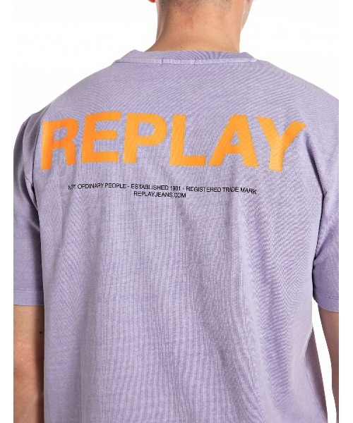 REPLAY(リプレイ)の「ヘビーコットンジャージープリント Tシャツ(Tシャツ/カットソー・メンズ・ダークブラック/ライラック/インディゴブルー/レッド/ミント・MEDIUM/LARGE/X-LARGE/SMALL)」の10枚目の写真