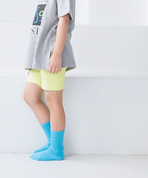 LOWRYS FARM（ローリーズファーム）の「リブサイクルパンツ　 106523（レギンス/スパッツ・キッズ・グリーン/ピンク/ブラック/パープル系その他/イエロー/ピンク系その他/ホワイト×ブラック・120cm/150cm/140cm/110cm/130cm）」の5枚目の写真