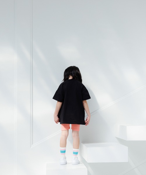 LOWRYS FARM（ローリーズファーム）の「リブサイクルパンツ　 106523（レギンス/スパッツ・キッズ・グリーン/ピンク/ブラック/パープル系その他/イエロー/ピンク系その他/ホワイト×ブラック・120cm/150cm/140cm/110cm/130cm）」の11枚目の写真