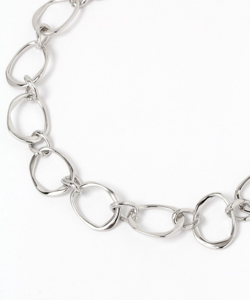 GLOBAL WORK Smile Seed Store（グローバルワーク スマイルシードストア）の「楕円チェーンネックレス2/108548（ネックレス・レディース・ゴールド/シルバー・FREE）」の4枚目の写真