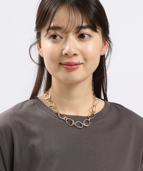 GLOBAL WORK Smile Seed Store（グローバルワーク スマイルシードストア）の「楕円チェーンネックレス2/108548（ネックレス・レディース・ゴールド/シルバー・FREE）」の13枚目の写真
