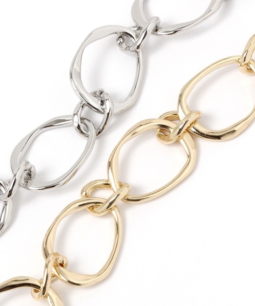 GLOBAL WORK Smile Seed Store（グローバルワーク スマイルシードストア）の「楕円チェーンネックレス2/108548（ネックレス・レディース・ゴールド/シルバー・FREE）」の7枚目の写真