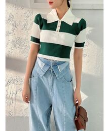 dazzlin | コンパクトポロニットトップス(ニット/セーター)