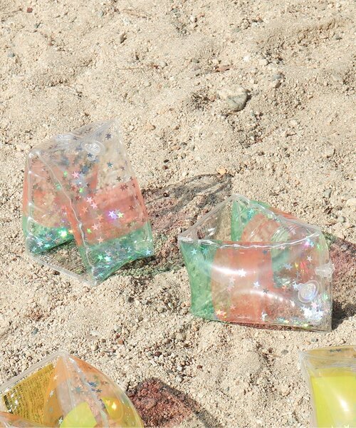 BREEZE（ブリーズ）の「クリアアームフロート（ラメ）（スイムグッズ・キッズ・ピンク/イエロー・FREE）」の2枚目の写真