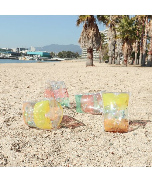 BREEZE（ブリーズ）の「クリアアームフロート（ラメ）（スイムグッズ・キッズ・ピンク/イエロー・FREE）」の4枚目の写真