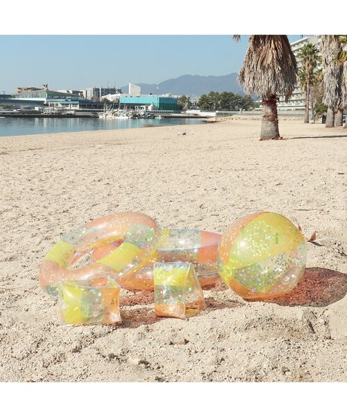 BREEZE（ブリーズ）の「クリアアームフロート（ラメ）（スイムグッズ・キッズ・ピンク/イエロー・FREE）」の6枚目の写真