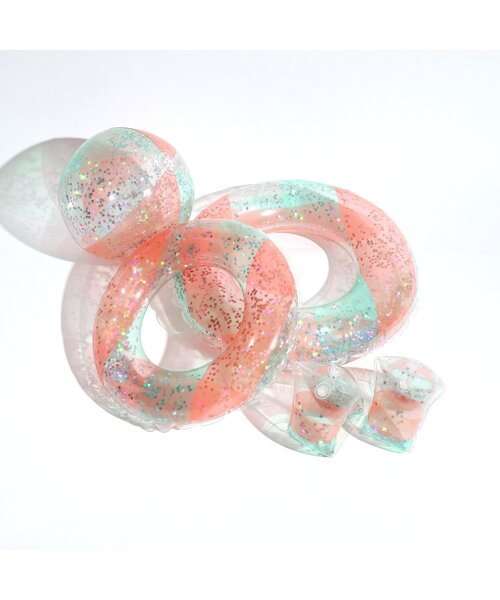 BREEZE（ブリーズ）の「クリアアームフロート（ラメ）（スイムグッズ・キッズ・ピンク/イエロー・FREE）」の10枚目の写真