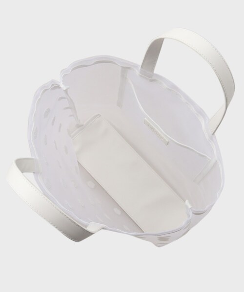 UNTITLED（アンタイトル）の「◆チュールドットトート（トートバッグ・レディース・ブラック/シルバー/ホワイト・99）」の8枚目の写真