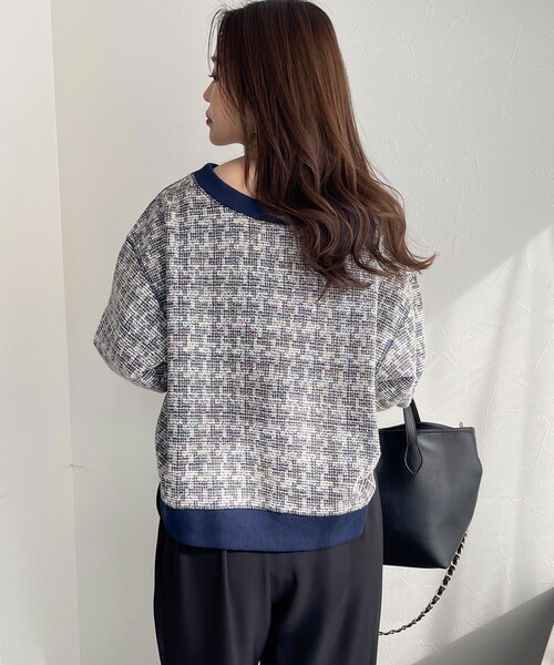 fredy emue(フレディエミュ)の「ツィードニットソー2WAY プルオーバー(Tシャツ/カットソー・レディース・パープル系その他/ブルー系その他/グリーン系その他・38)」の13枚目の写真