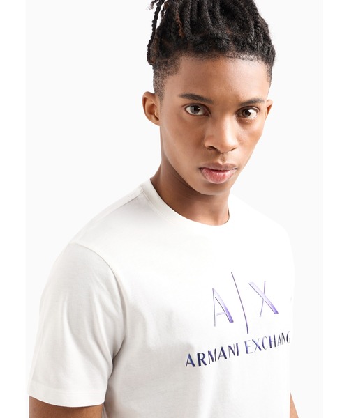 ARMANI EXCHANGE(アルマーニエクスチェンジ)の「【A|X アルマーニ エクスチェンジ】AXロゴ 半袖クルーネックTシャツ/SLIM(Tシャツ/カットソー・メンズ・グリーン/ネイビー/ホワイト・LARGE/MEDIUM/X-LARGE/SMALL/X-SMALL/XX-LARGE)」の13枚目の写真