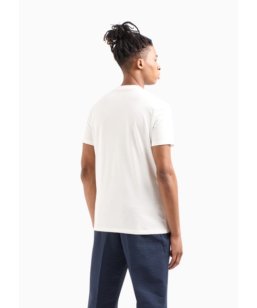 ARMANI EXCHANGE(アルマーニエクスチェンジ)の「【A|X アルマーニ エクスチェンジ】AXロゴ 半袖クルーネックTシャツ/SLIM(Tシャツ/カットソー・メンズ・グリーン/ネイビー/ホワイト・LARGE/MEDIUM/X-LARGE/SMALL/X-SMALL/XX-LARGE)」の14枚目の写真