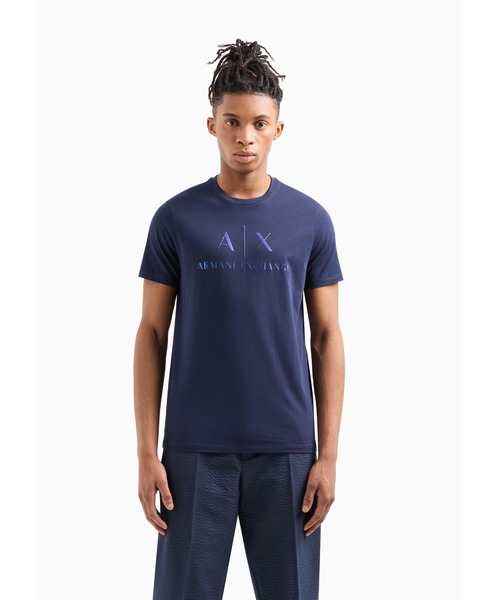 ARMANI EXCHANGE(アルマーニエクスチェンジ)の「【A|X アルマーニ エクスチェンジ】AXロゴ 半袖クルーネックTシャツ/SLIM(Tシャツ/カットソー・メンズ・グリーン/ネイビー/ホワイト・LARGE/MEDIUM/X-LARGE/SMALL/X-SMALL/XX-LARGE)」の16枚目の写真