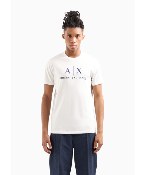 ARMANI EXCHANGE(アルマーニエクスチェンジ)の「【A|X アルマーニ エクスチェンジ】AXロゴ 半袖クルーネックTシャツ/SLIM(Tシャツ/カットソー・メンズ・グリーン/ネイビー/ホワイト・LARGE/MEDIUM/X-LARGE/SMALL/X-SMALL/XX-LARGE)」の18枚目の写真