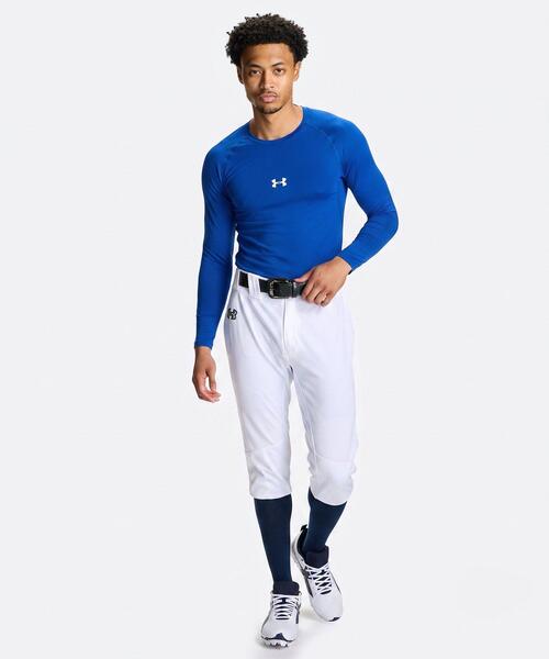 UNDER ARMOUR(アンダーアーマー)の「UAヒートギア コンフォート フィッティド ロングスリーブ クルーネック シャツ(ベースボール/メンズ)(Tシャツ/カットソー・メンズ・ブルー・XL/L/M/S/3XL)」の3枚目の写真