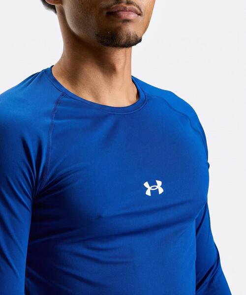 UNDER ARMOUR(アンダーアーマー)の「UAヒートギア コンフォート フィッティド ロングスリーブ クルーネック シャツ(ベースボール/メンズ)(Tシャツ/カットソー・メンズ・ブルー・XL/L/M/S/3XL)」の4枚目の写真