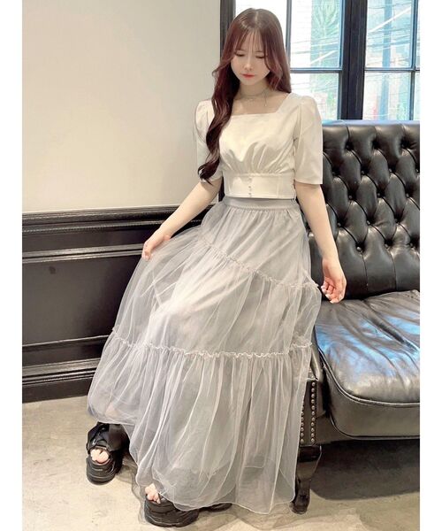 EATME（イートミー）の「アシンメトリーティアードスカート（スカート・レディース・ブラック/ベージュ/ブルー・FREE）」の20枚目の写真