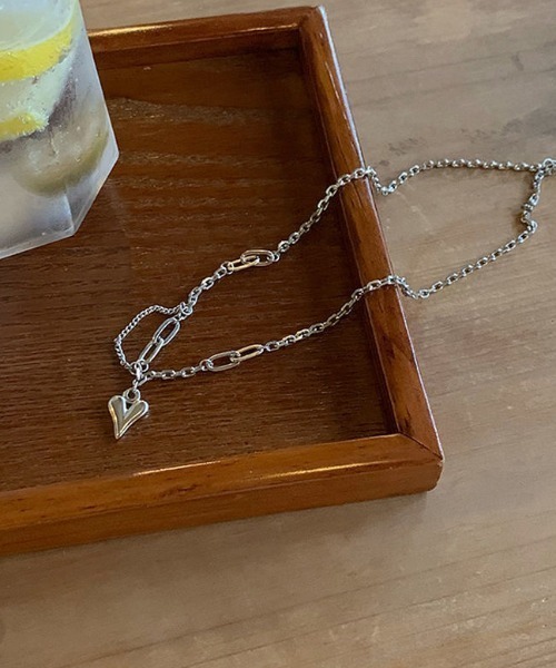 LAC-VERT（ラック・ヴェール）の「チェーンハートネックレス（ネックレス・レディース・シルバー・FREE）」の2枚目の写真