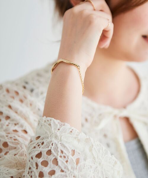 le.coeur blanc（ルクールブラン）の「カーブラインマグネットブレスレット（ブレスレット・レディース・ゴールド/シルバー・FREE）」の6枚目の写真