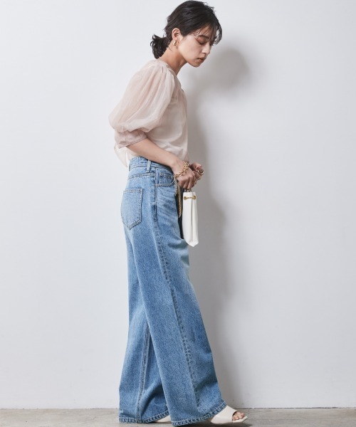 CHIC STYLE(シックスタイル)の「<大きいサイズ>2WAYチュールブラウス シックスタイル(シャツ/ブラウス・レディース・ベージュ/ブラック・4L/3L/LL/L/5L)」の13枚目の写真