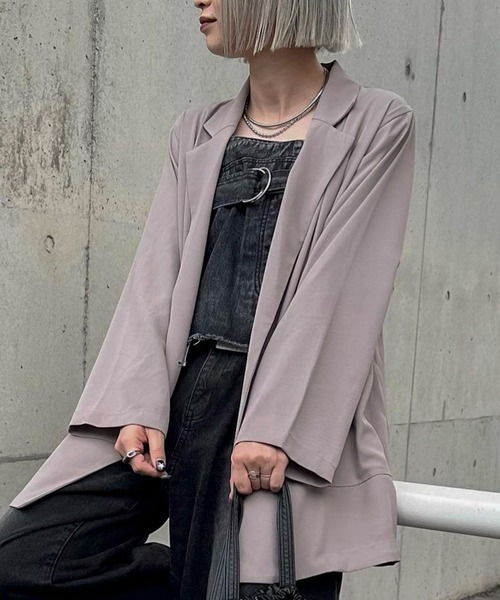 byYOUANCE（バイユアンス）の「テーラードジャケット（テーラードジャケット・レディース・ブラウン/グレー/ブラック・FREE）」の6枚目の写真