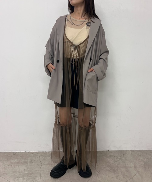 byYOUANCE（バイユアンス）の「テーラードジャケット（テーラードジャケット・レディース・ブラウン/グレー/ブラック・FREE）」の8枚目の写真