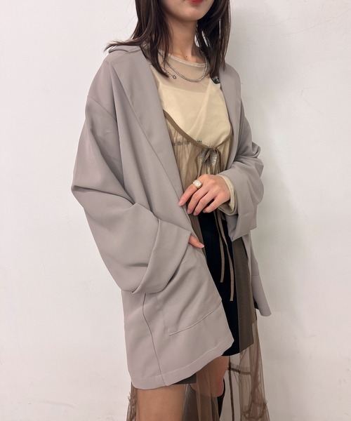 byYOUANCE（バイユアンス）の「テーラードジャケット（テーラードジャケット・レディース・ブラウン/グレー/ブラック・FREE）」の10枚目の写真