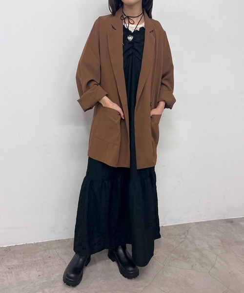 byYOUANCE（バイユアンス）の「テーラードジャケット（テーラードジャケット・レディース・ブラウン/グレー/ブラック・FREE）」の15枚目の写真