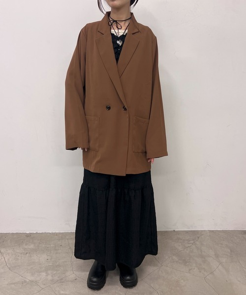 byYOUANCE（バイユアンス）の「テーラードジャケット（テーラードジャケット・レディース・ブラウン/グレー/ブラック・FREE）」の17枚目の写真