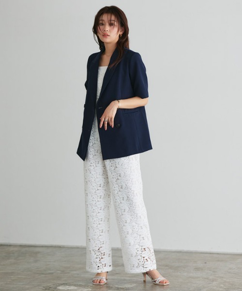 Pierrot（ピエロ）の「ケミカルレースキャミオールインワン（つなぎ/オールインワン・レディース・ブラック/オフホワイト・PM/M/L）」の21枚目の写真