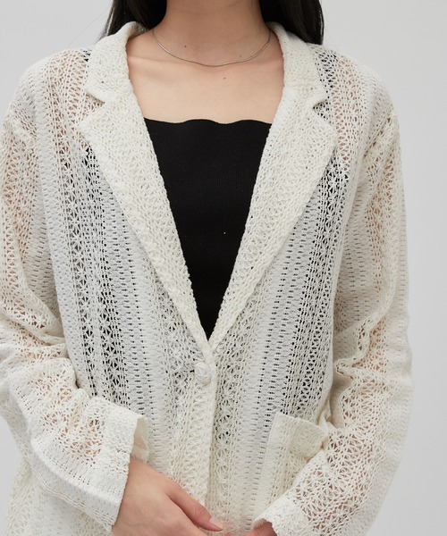 Lui's（ルイス）の「【cierio/シエリオ】レースジャケット シアー