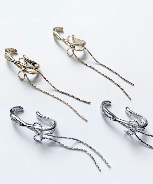 Zoule（ゾーラ）の「Zoule ゾーラ:ruban　ルヴァン　イヤーカフ　両耳イヤカフ　イヤリング（セットイヤーカフ）（イヤーカフ・レディース・ゴールド/シルバー・FREE）」の12枚目の写真