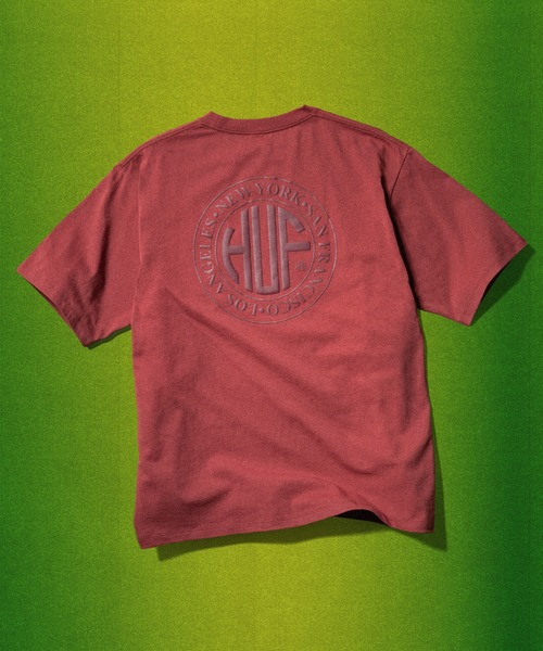 HUF（ハフ）の「REGIONAL TEE / HUF ハフ ヘビーウェイト プリントロゴ Tシャツ 半袖（Tシャツ/カットソー・メンズ・ブラック/ホワイト/レッド系その他/ライトグレー・X-LARGE/LARGE/MEDIUM/SMALL/X-SMALL/XX-LARGE）」の4枚目の写真