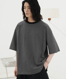 WYM LIDNM | NARROW BORDER WIDE TEE(Tシャツ/カットソー)