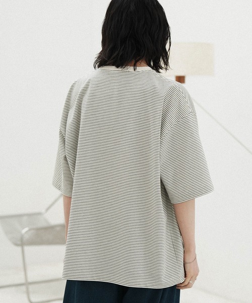 visvim ヴィズヴィム　インディゴ　ワイドボーダー　カットソー　Tシャツ　M visvim ヴィズヴィム インディゴ ワイドボーダー カットソー T