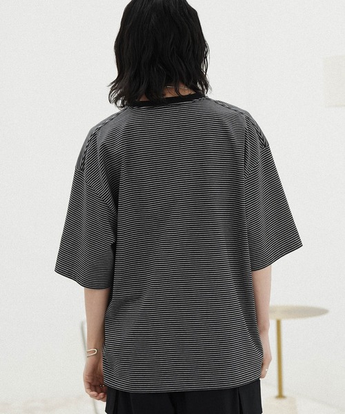 rimiさま専用 セール】NARROW BORDER WIDE TEE（Tシャツ/カットソー）｜WYM
