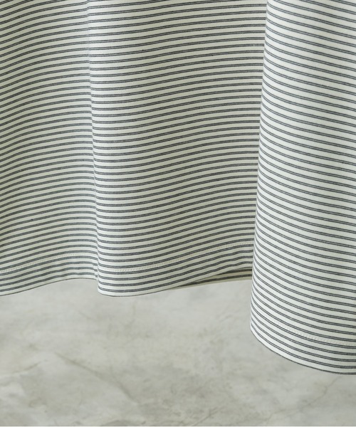 WYM LIDNM（ウィム バイ リドム）の「NARROW BORDER WIDE TEE（Tシャツ/カットソー・メンズ・ベージュ系/ホワイト/チャコール・S/L/M）」の21枚目の写真