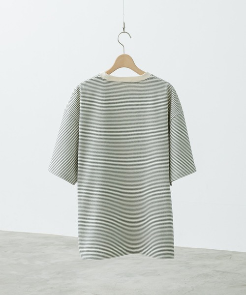 WYM LIDNM（ウィム バイ リドム）の「NARROW BORDER WIDE TEE（T