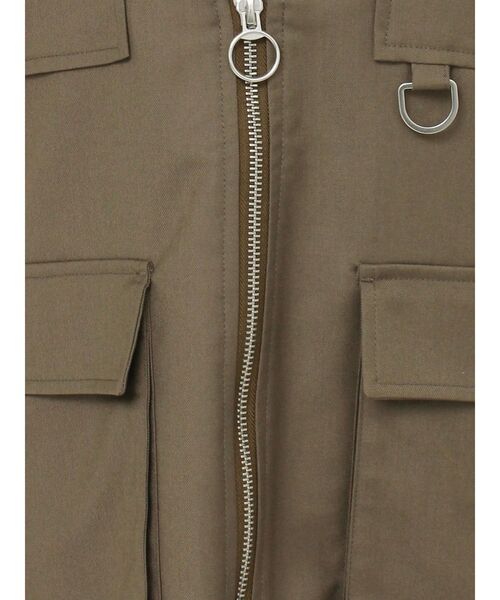 MURUA（ムルーア）の「カーゴポケットジレ（ベスト・レディース・カーキ/ブラック・FREE）」の9枚目の写真