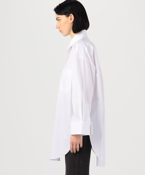 By Malene Birger/ベルスリーブ シルクブラウス シャーリング切替ベルスリーブブラウス 通販【ニッセン】