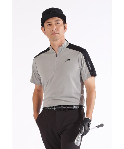 [新品] ニューバランス ハーフジップ モックネック プルオーバー シャツ L New Balance Golf（ニューバランスゴルフ）の「ハーフジップ