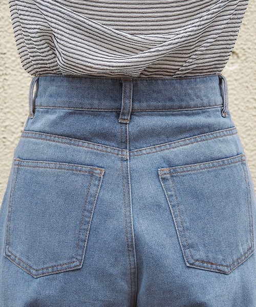 tiptop(ティップトップ)の「【選べる2サイズ】サイド切り替えデニムワイドパンツ(デニムパンツ・レディース・サックスブルー/ブラック/サックスブルー系/ブラック系その他/ブルー系その他・M/S)」の13枚目の写真