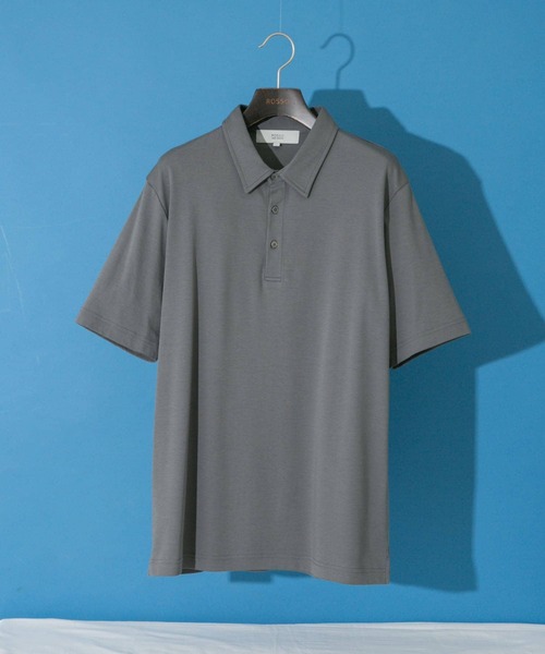 URBAN RESEARCH ROSSO MEN(アーバンリサーチロッソメン)の「『XLサイズあり』『UR TECH』防汚加工 スタンダード半袖ポロシャツ(ポロシャツ・メンズ・ネイビー/ホワイト/ブラック/グレー・SMALL/MEDIUM/LARGE/X-LARGE)」の4枚目の写真